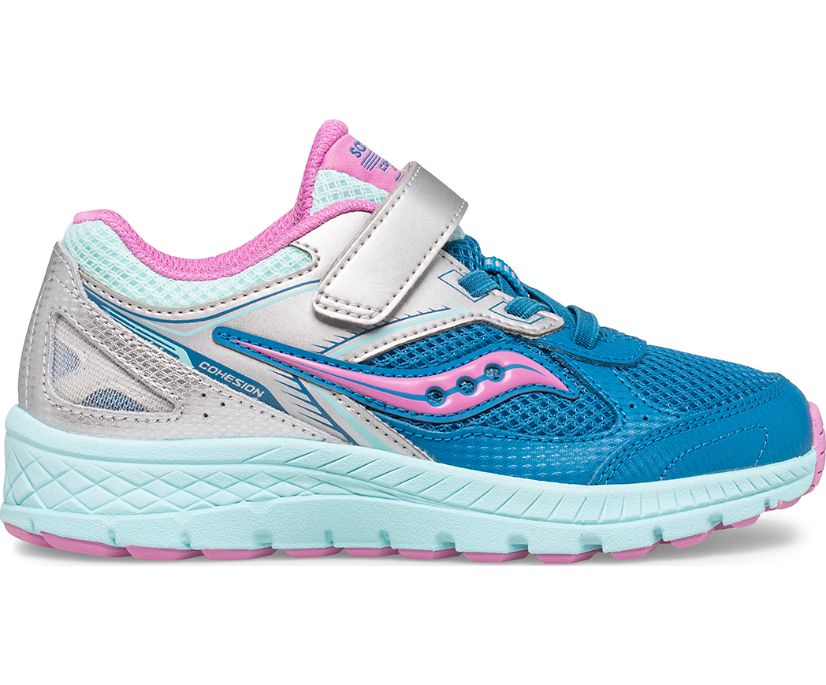 Gyerek Saucony Cohesion 14 A/C Tornacipő Titán Kék | HU 877RVD